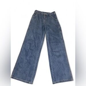Princess Polly Women’s Carpenter Jeans Size 4 Wide Leg Workwear Denim Pants